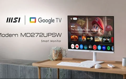 电视显示器崛起：MSI与三星和LG一同推出智能显示器，提供Google TV甚至遥控器