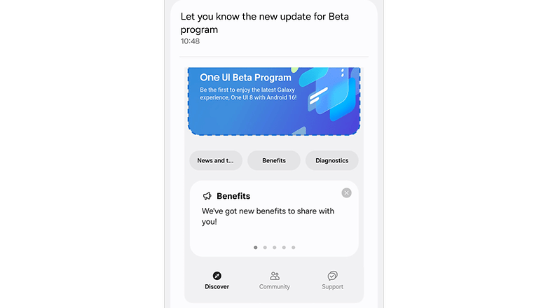 用户开始在 Samsung Members 应用中看到 One UI 8 测试版横幅。