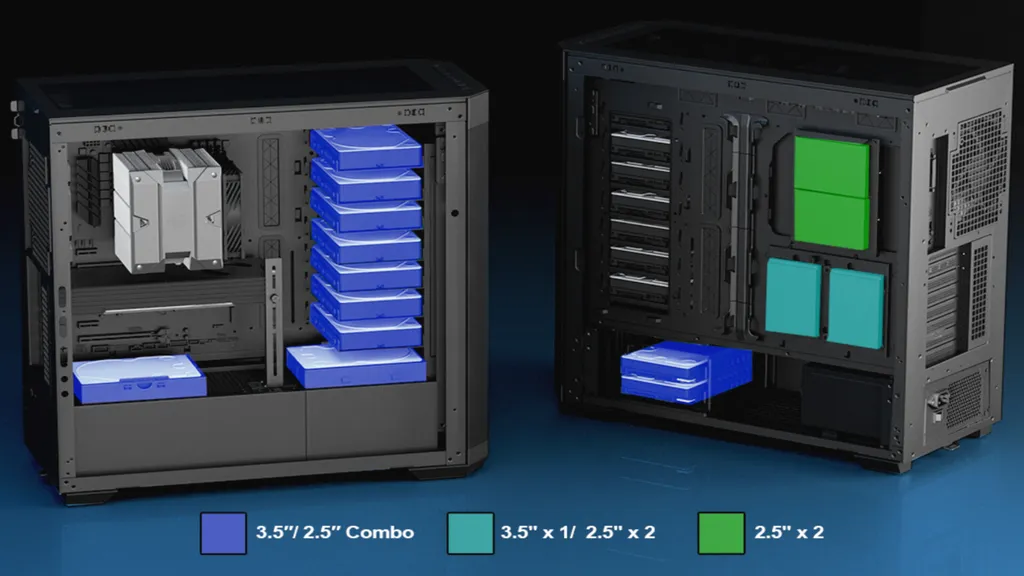 拥有 540TB 存储的工作站电脑触手可及——这款塔式机箱最多可容纳 15 个 36TB 的希捷硬盘