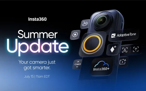Insta360 为其旗舰 360 相机推出重大固件更新和全新配件，让这款最佳相机变得更出色