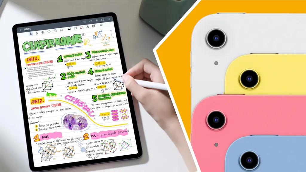 现有的华为 MatePad 11.5（左）和入门级 iPad（右）
