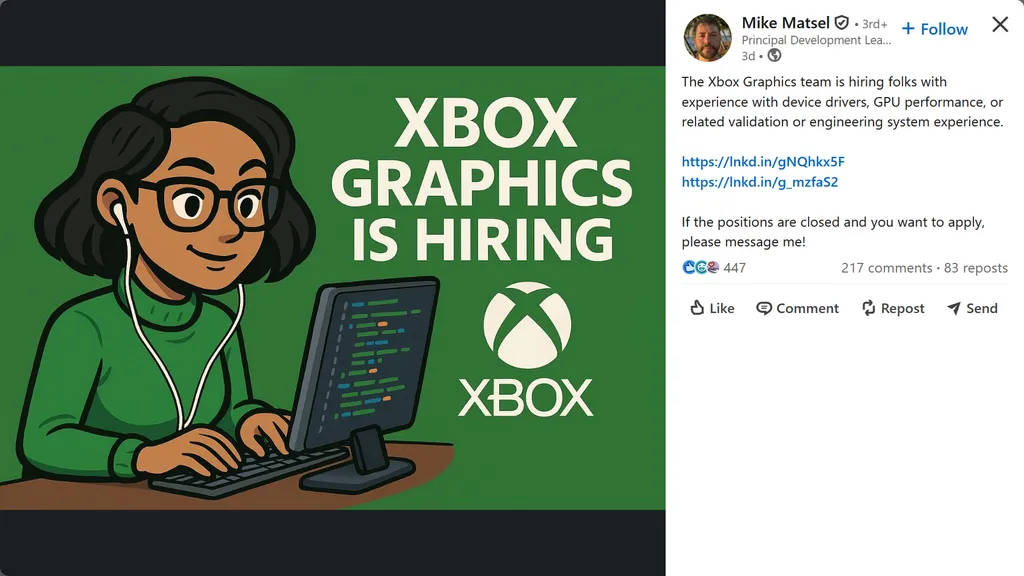 微软员工在大规模裁员几周后，用糟糕的 AI 生成图像为 Xbox 艺术家招聘做广告