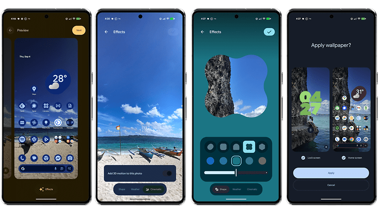 谷歌为 Pixel 设备推出的 Android 16 QPR1 更新引入了 Material 3 Expressive 用户界面设计以及全新的壁纸样式：形状、天气和 3D 效果。