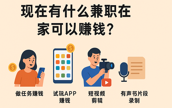 现在有什么兼职在家可以赚钱？可靠的手机兼职项目