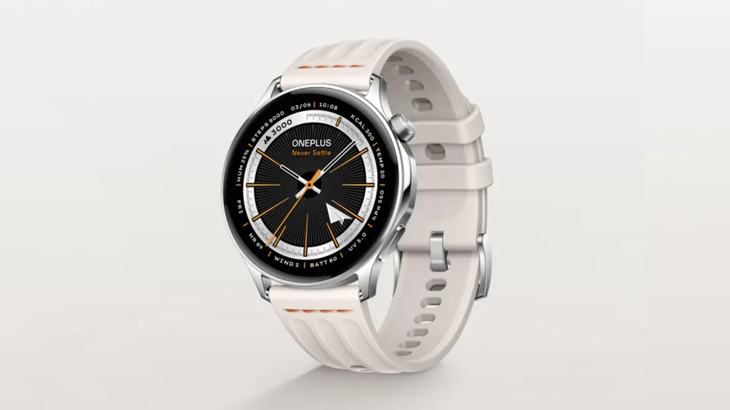 一加 Watch Lite 的设计像是 43 毫米 Watch 3 和 46 毫米 Watch 3 的结合体