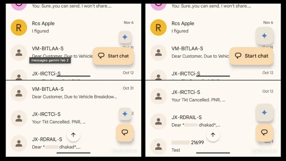 当前按钮大小（左）与更大按钮（右）