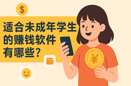 适合未成年学生用的赚钱软件有哪些？这几款软件学生在家也能赚零花钱