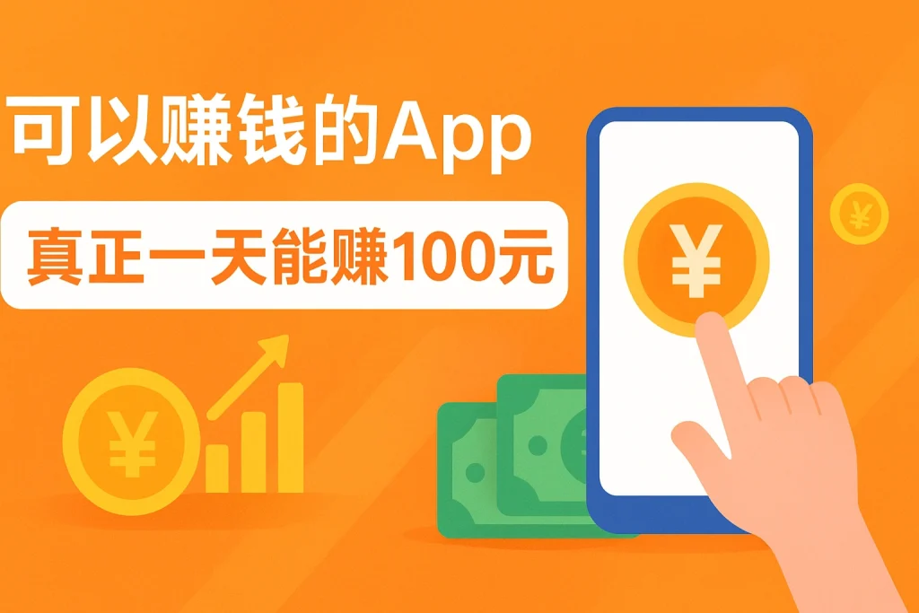 可以赚钱的app有哪些？真正一天能赚100元的手机赚钱软件